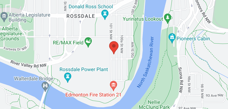 map of 9509 101 ST NW